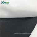 Best service enzyme wash 100 polyester 30gsm low stretch woven fusible interlining fabric fusible 1/1 structure / high quality